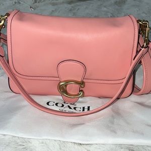Coach Soft Tabby Bag Purse Pink & Gold